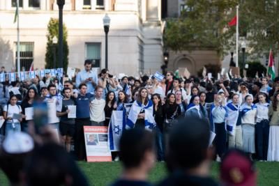 Pro-Israel Rally At Columbia University Calls For Hostages' Safe Return