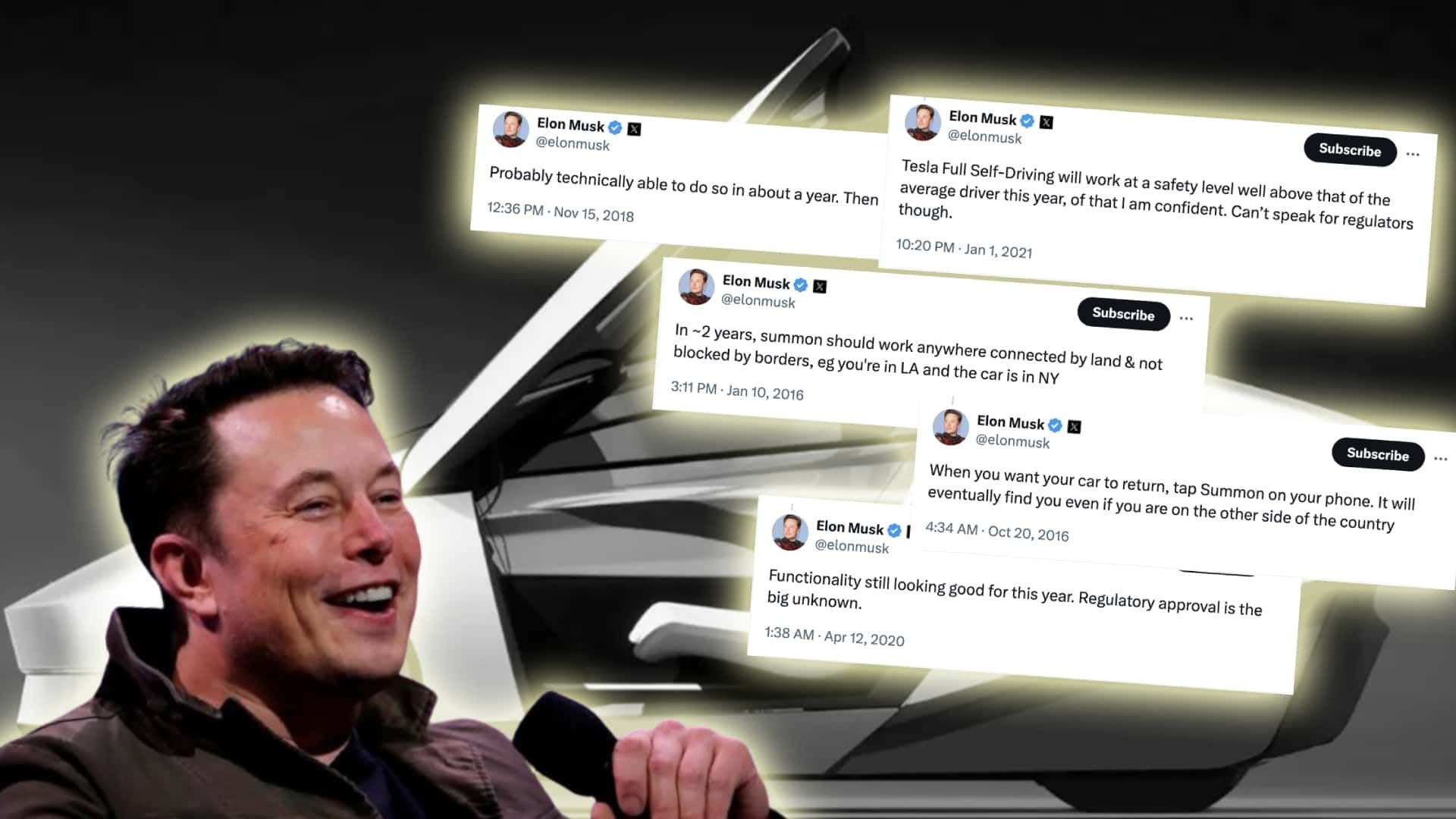 Old Promise Finally Gets While Musk The evolution of a moving target