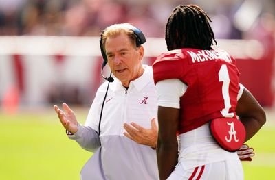 Nick Saban reacts to Saints trading up to pick Kool-Aid McKinstry