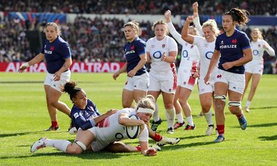 Matthews leads England to third grand slam in row with victory in France