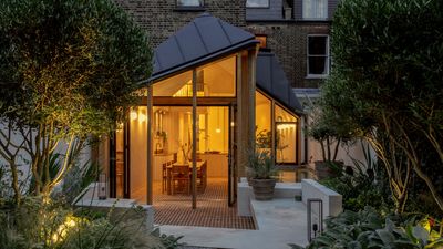 Architects collaborate on geometric extension to radically re-shape a London house