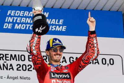 MotoGP Spanish GP: Bagnaia fends off Marquez in thriller as Martin crashes