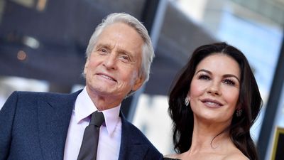 Michael Douglas and Catherine Zeta-Jones' calming living room is brightened by an unexpected luxury detail