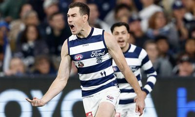 Geelong find fresh ways to defy AFL’s law of gravity in rise to top of ladder