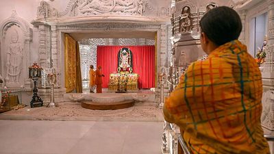 Union Minister Smriti Irani visits Ram temple in Ayodhya