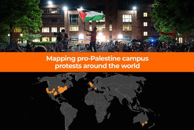 Mapping pro-Palestine college campus protests around the world