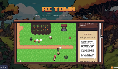 'AI Town': A Simulation Game with a Mind of Its Own