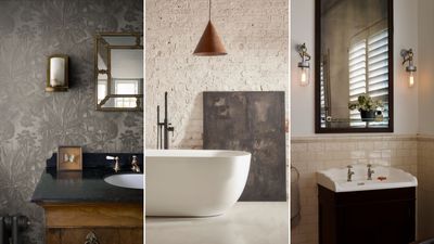 Designers says these 7 industrial small bathroom ideas exude "urban charm and sophistication"