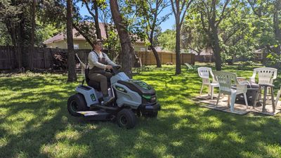 EGO TR4204 Power+ 42in T6 Lawn Tractor review: a battery-powered riding lawn mower that can handle slopes and 1.5 acres on a single charge