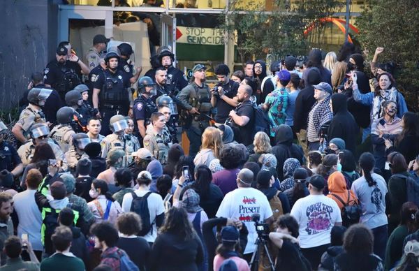 Gaza protesters occupying California university building arrested in police crackdown