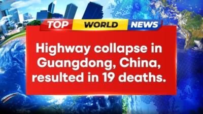 Highway Collapse In Guangdong, China Kills 19