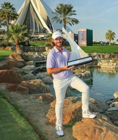 Tommy Fleetwood Celebrates Victory On The Golf Course