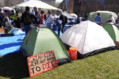 Anti-Israel Protesters Establish Gaza Solidarity Encampment At Fordham University