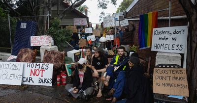 Protest after squatters evicted from house earmarked for demolition