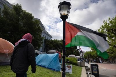 California Highway Patrol Officers Detain Pro-Palestinian Protesters At UCLA