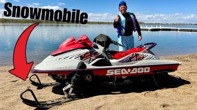 This Guy Turned a Jetski Into a Snowmobile