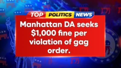 Manhattan DA Seeks Maximum Fine For Gag Order Violations