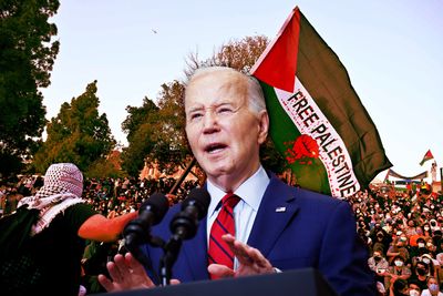 Biden: Campus protests aren't "peaceful"