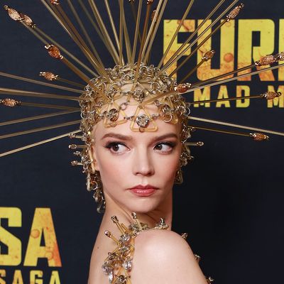Anya Taylor-Joy Wears the Sheerest, Spikiest Gown to the 'Furiosa' Premiere