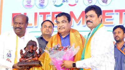 Nitin Gadkari emphasises strong political power for country during poll tour to Vizag