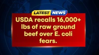 USDA Recalls 16,000 Pounds Of Ground Beef Due To E. Coli Concerns