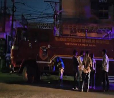 Telangana: Fire breaks out in Hyderabad hotel, two injured