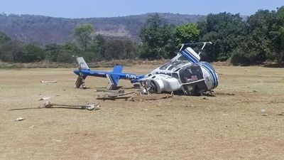 Chopper crashes while landing in Raigad; was to fly Uddhav Sena leader Sushma Andhare