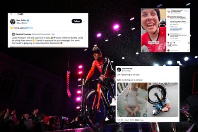 Tweets of the week: Geraint Thomas's super-fan reappears, and Ellen van Dijk sees the funny side of crashing