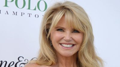 Christie Brinkley's muted blue cabinets instill a 'sense of tranquillity and relaxation' in her eclectic kitchen