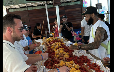 Odell Beckham Jr has crawfish boil with Duke Riley to celebrate Dolphins deal