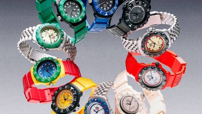 TAG Heuer revives its first Formula 1 watch in colourful 80s style