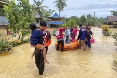 Flood And Landslide Hit Indonesia's Sulawesi Island, Killing 14