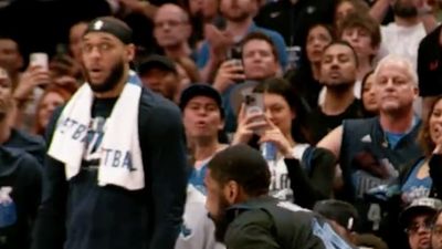 Mavericks Bench Had Funniest Reactions to Kyrie Irving's Four-Point Play