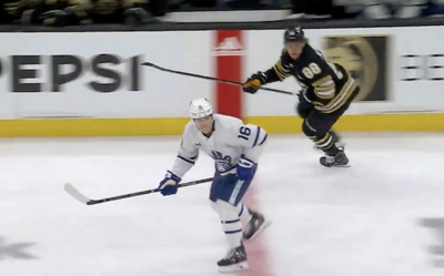 NHL fans ripped Mitch Marner for his awful back-checking effort on the Bruins’ Game 7 winning goal