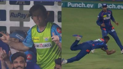 Watch: Jonty Rhodes' priceless reaction on Krishnappa Gowtham's stunning running catch