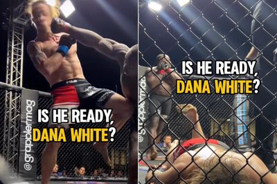 Video: Dana White’s Contender Series alum’s brutal KO perfectly filmed from craziest angle you might ever see