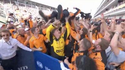 Lando Norris Went Absolutely Bonkers Celebrating First Formula 1 Win at Miami Grand Prix