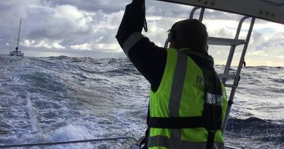 Marathon mission to rescue catamaran and crew from rough seas