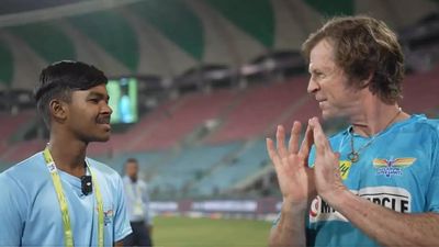 Watch: Ball kid who took a viral catch in LSG vs KKR game gets to meet Jonty Rhodes