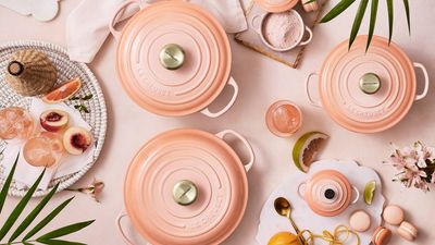 Le Creuset’s latest collection is pretty in pink… or Pêche