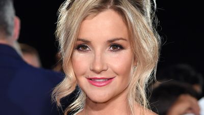 Helen Skelton's cherry red jumpsuit with chunky chain jewellery is the bold outfit inspiration we were looking for