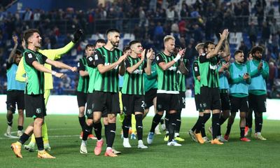 Sassuolo shock champions Inter again but Serie A relegation still beckons