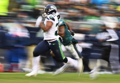 Photos of new Panthers RB Rashaad Penny