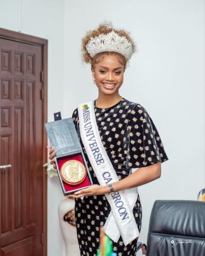 Issie Princesse Receives Medal Of Honor In Douala City