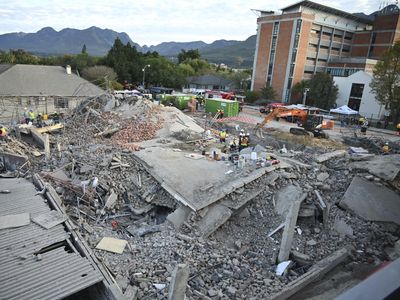 5 workers dead, dozens still missing after a building collapsed in South Africa