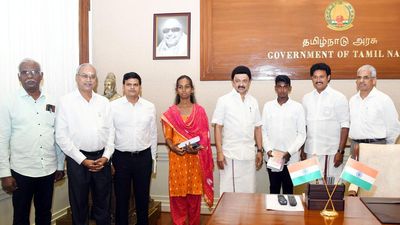 T.N. CM Stalin felicitates caste violence survivor Chinnadurai, transperson Nivetha, over their success in class 12 State board exams