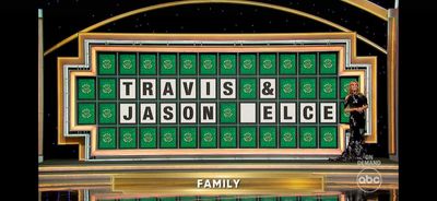 Celebrity Wheel of Fortune contestants struggled so much with a Travis and Jason Kelce puzzle