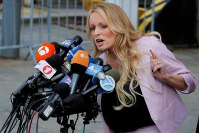 Stormy Daniels Testifies In Court, Prosecutor Requests Slower Pace