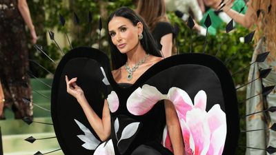 Demi Moore gave 60-year-old silk wallpaper scraps a ‘second life’ in her tactile Met Gala dress