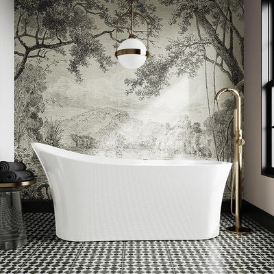 Bathroom wall ideas - from on-trend panelling to chic decorative tile designs